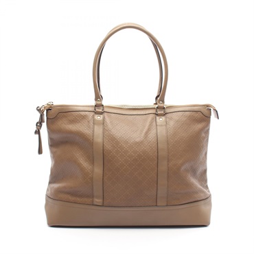 GUCCI GG crystal Tote Bag 327793 leather Brown Used Women