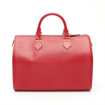 LOUIS VUITTON Speedy 30 Handbag M43007 Epi leather Castilian red Used Women LV