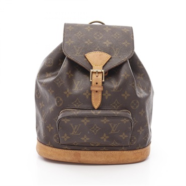 LOUIS VUITTON Montsouris MM Rucksack Backpack M51136 Monogram canvas Used Women