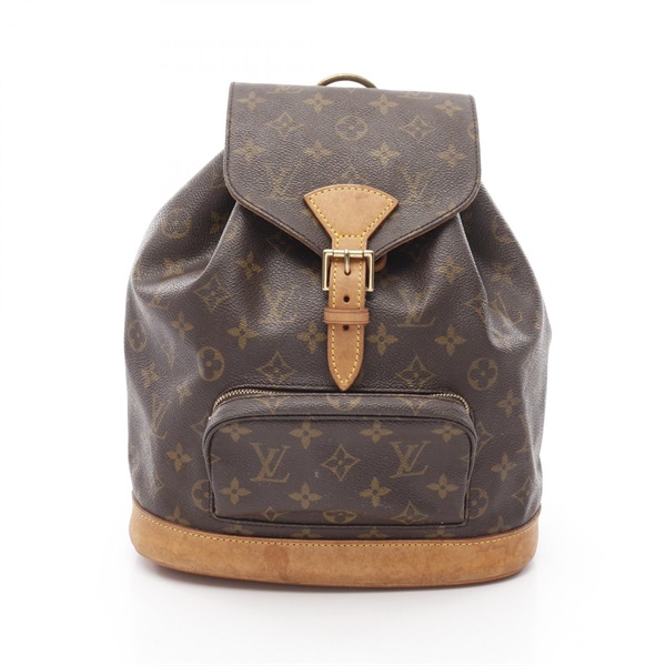 LOUIS VUITTON Montsouris MM Rucksack Backpack M51136 Monogram canvas Used Women