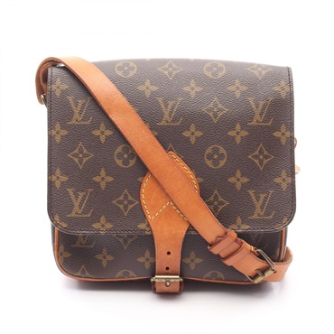 LOUIS VUITTON Cartouchiere MM Crossbody Shoulder Bag M51253 Monogram Canvas Used