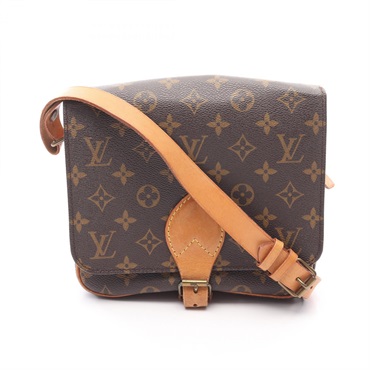 LOUIS VUITTON Cartouchiere MM Crossbody Shoulder Bag M51253 Monogram Canvas Used
