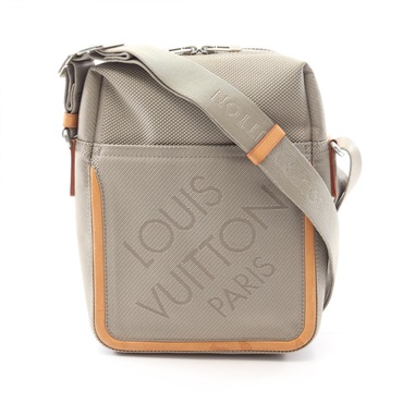 LOUIS VUITTON Citadan Shoulder Bag M93041 Damier Jean canvas Gray Sable Used LV
