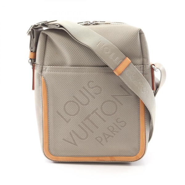 LOUIS VUITTON Citadan Shoulder Bag M93041 Damier Jean canvas Gray Sable Used LV