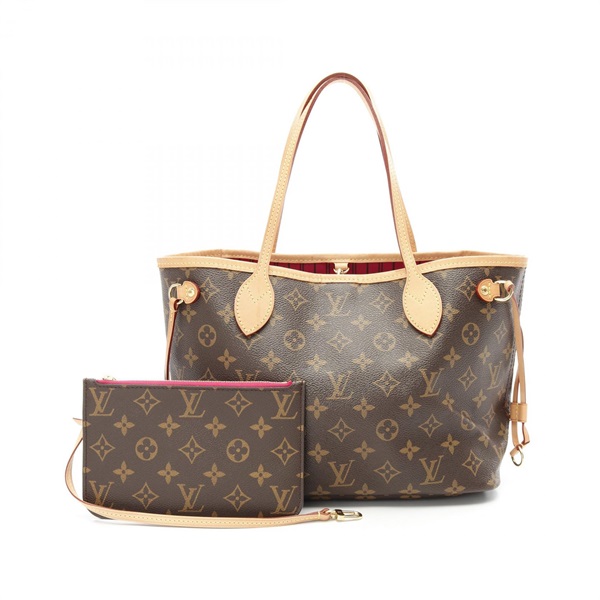 LOUIS VUITTON Neverfull PM shoulder Tote Bag M41245 Monogram Canvas Pivoine LV