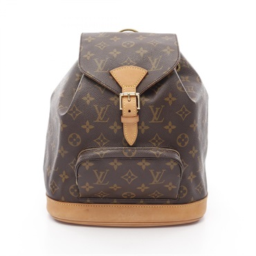 LOUIS VUITTON Montsouris MM Backpack Rucksack Bag M51136 Monogram Canvas Used LV
