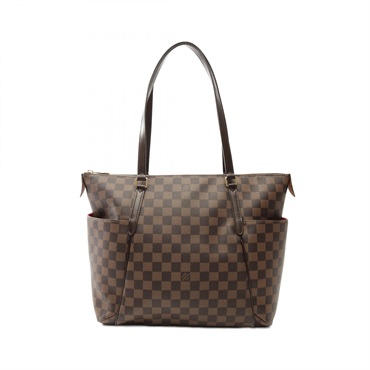 LOUIS VUITTON Totally MM Tote Bag N41281 Damier canvas Brown Ebene Used Women LV
