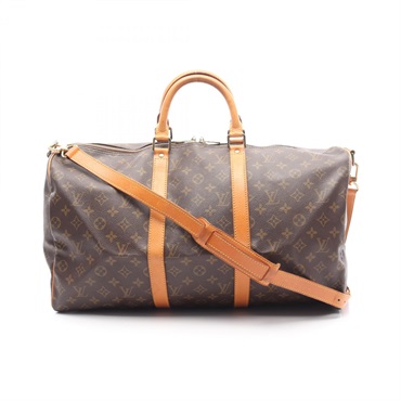 LOUIS VUITTON Keepall Bandouliere 50 Hand Travel Bag Luggage M41416 Monogram LV