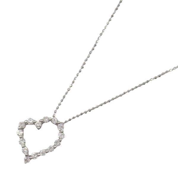 JEWELRY Diamond Necklace Pendant 18KWG White Gold Used women