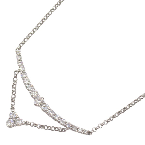JEWELRY Diamond Necklace 18KWG White Gold Used women