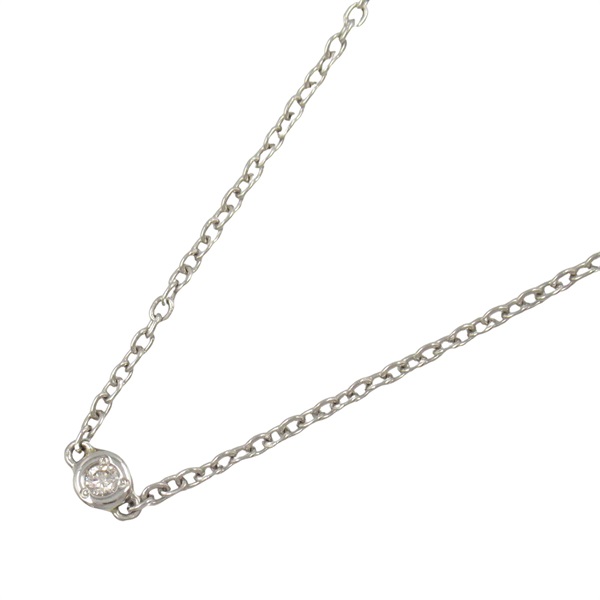 STAR JEWELRY Diamond Necklace pendant Pt900 Platinum Used women 40㎝