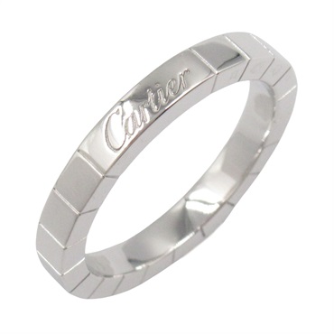 CARTIER Lanieres Ring 18KWG White Gold Used unisex US size 6.75 #55