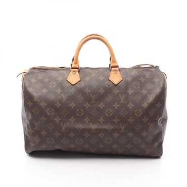 LOUIS VUITTON Speedy 40 Handbag M41522 Monogram canvas leather Brown Used Women