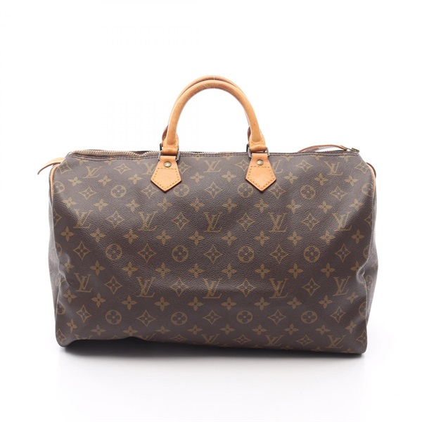 LOUIS VUITTON Speedy 40 Handbag M41522 Monogram canvas leather Brown Used Women