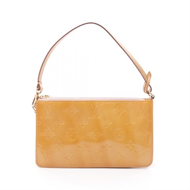 LOUIS VUITTON Lexington Handbag M91057 Vernis leather Yellow Rose Used Women LV