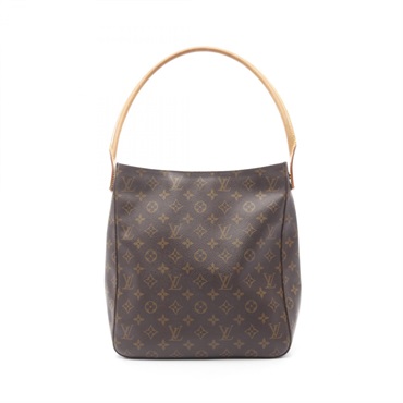 LOUIS VUITTON Looping GM Shoulder Bag M51145 Monogram canvas Brown Used Women LV