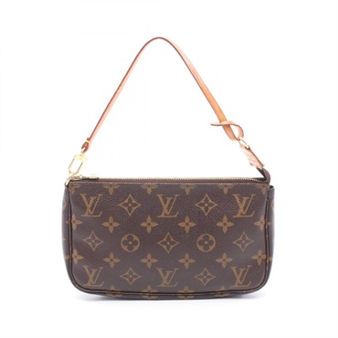 LOUIS VUITTON Pochette Accessoires Handbag M51980 Monogram canvas Brown Used LV
