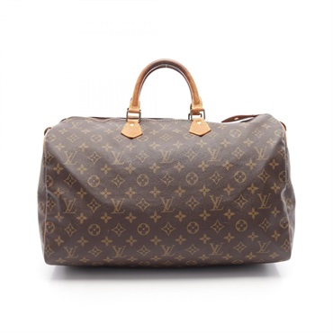 LOUIS VUITTON Speedy 40 Handbag M41522 Monogram canvas leather Brown Used Women
