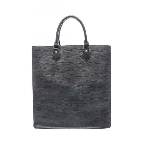 LOUIS VUITTON Sac Plat Hand Tote Bag M59242 Epi leather Black Used Women LV