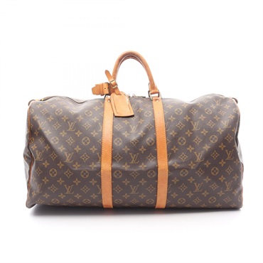 LOUIS VUITTON Keepall55 Handbag M41424 Monogram canvas leather Brown Used unisex