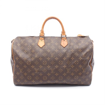 LOUIS VUITTON Speedy 40 Handbag M41522 Monogram canvas leather Brown Used Women