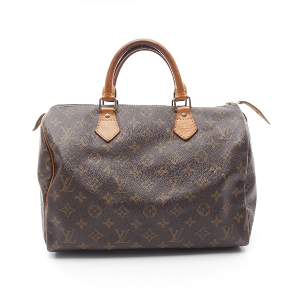 LOUIS VUITTON Speedy 30 Handbag M41526 Monogram canvas leather Brown Used Women