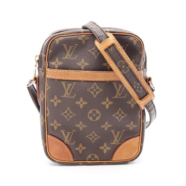 LOUIS VUITTON Danube shoulder crossbody bag M45266 Monogram canvas Brown Used LV