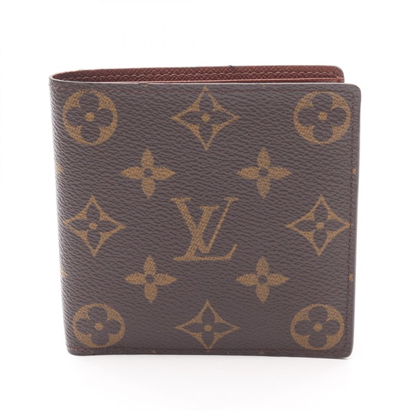 LOUIS VUITTON Porte Billets Cartes Credit Monnaie Wallet M61665 Monogram Used
