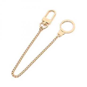 LOUIS VUITTON Chain Ano cle Key Ring M58021 Gold Plated Used unisex LV