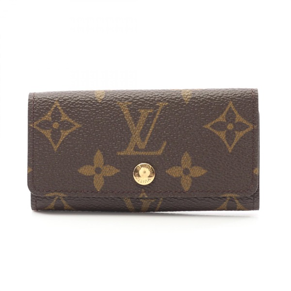 LOUIS VUITTON Multicles 4 key holder case M69517 Monogram canvas Brown Used LV