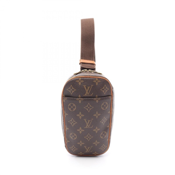 LOUIS VUITTON Pochette Gange Waist bag M51870 Monogram canvas Brown Used unisex