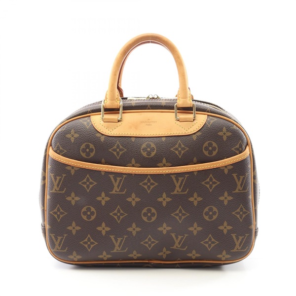 LOUIS VUITTON Trouville Handbag M42228 Monogram canvas leather Brown Used Women