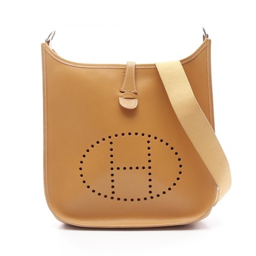 HERMES Evelyne 2 Do PM Natural Shoulder Bag D leather Brown natural Used SHW