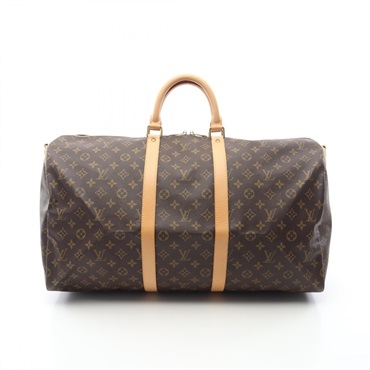 LOUIS VUITTON Keepall 55 Handbag M41414 Monogram canvas Brown Used unisex