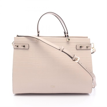 Furla LADY Tote Shoulder Bag crossbody 1033864 leather Pink Used Women