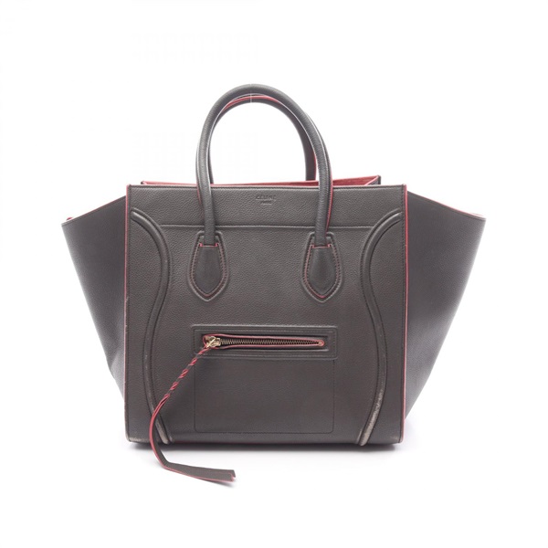 CELINE Luggage phantom Hand Tote Bag leather Brown Used Women