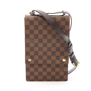 LOUIS VUITTON Portobello Shoulder crossbody Bag N45271 Damier leather Ebene Used