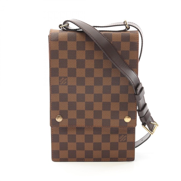 LOUIS VUITTON Portobello Shoulder crossbody Bag N45271 Damier leather Ebene Used