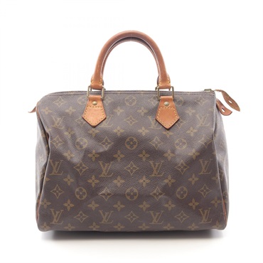 LOUIS VUITTON Speedy 30 Handbag M41526 Monogram canvas leather Brown Used Women