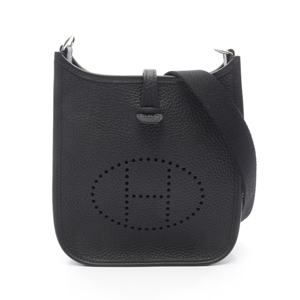 HERMES Evelyne TPM Shoulder crossbody Bag W Taurillon Clemence Black SHW Used