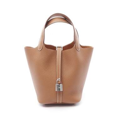 HERMES Picotin PM Hand tote bag K Taurillon Clemence Gold SHW