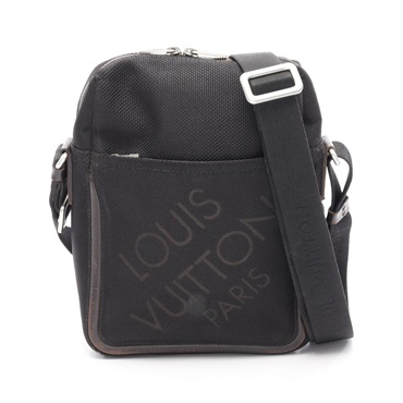 LOUIS VUITTON Citadan MM crossbody Shoulder Bag M93042 Damier Jean Black Used LV