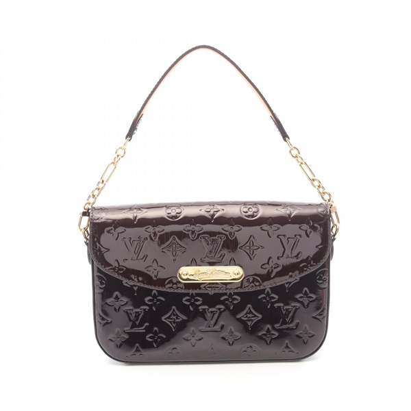 LOUIS VUITTON Rodeo drive Shoulder Bag M93598 Vernis leather Amarrant Used Women