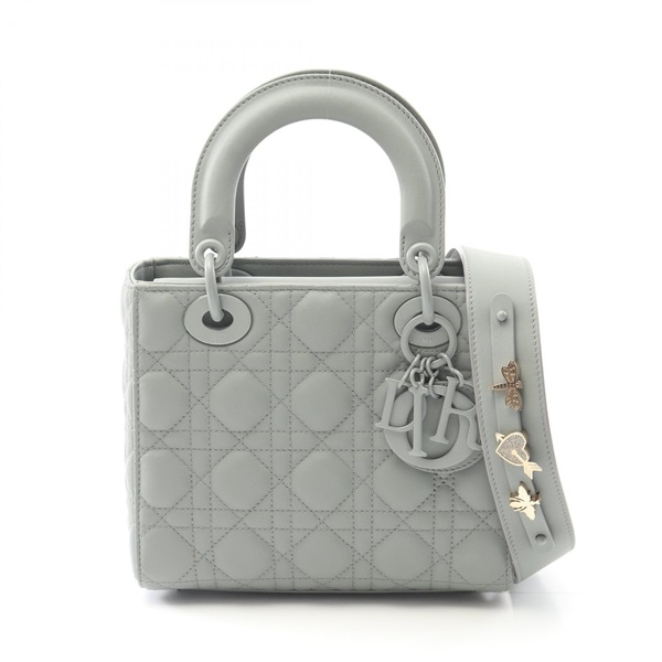 Christian Dior MY ABCDIOR Small Cannage crossbody Handbag leather Green Gray