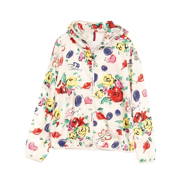 MONCLER VIVE Blouson with Hood 4614205 Nylon Beige Multicolor #0 Used Women