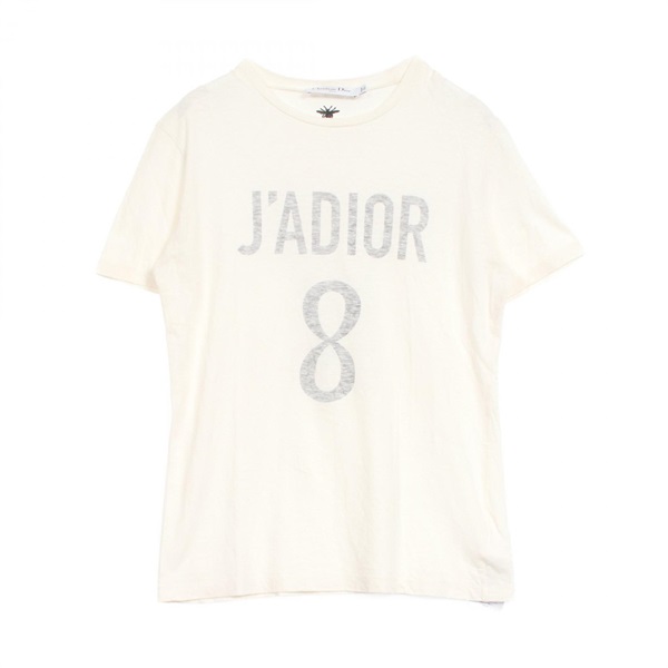 Christian Dior J'Adior 8 Print T-shirt 843T03TC428 Cotton Fabric Beige Used #XS