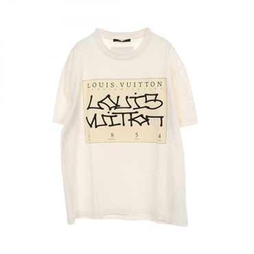 LOUIS VUITTON Graphic logo inside out T-shirt RM222 DT3 HNY75W cotton Used #XL