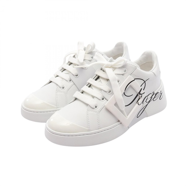 Roger Vivier VIV SKATE Sneakers Leather White Size 34 Used Women