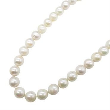 JEWELRY Pearl Necklace Silver925 White Used 43cm women