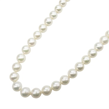 JEWELRY Pearl Necklace Silver925 White Used 46cm women